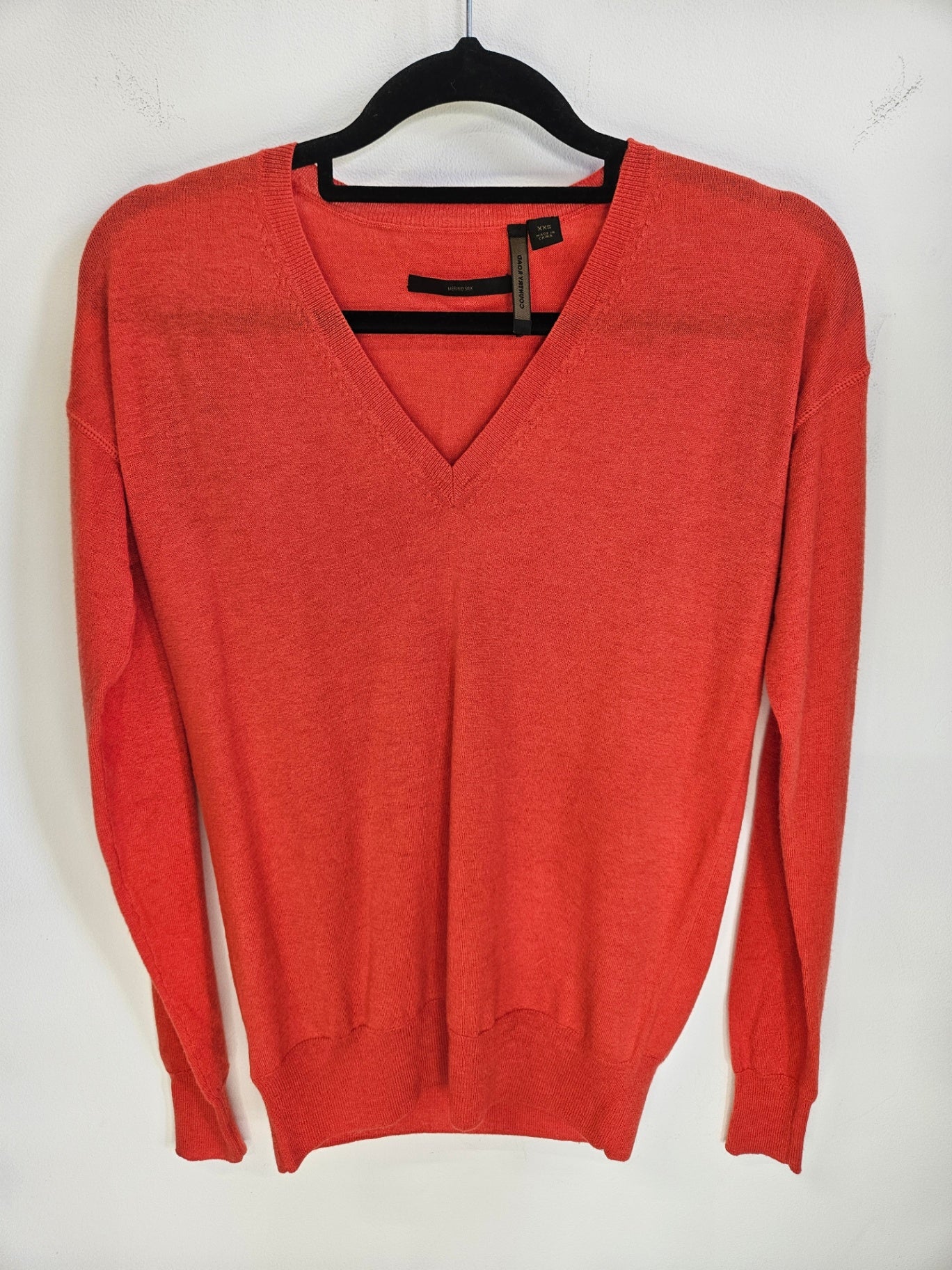 COUNTRY ROAD MERINO LONG SLEEVE TOP RED SIZE XXS
