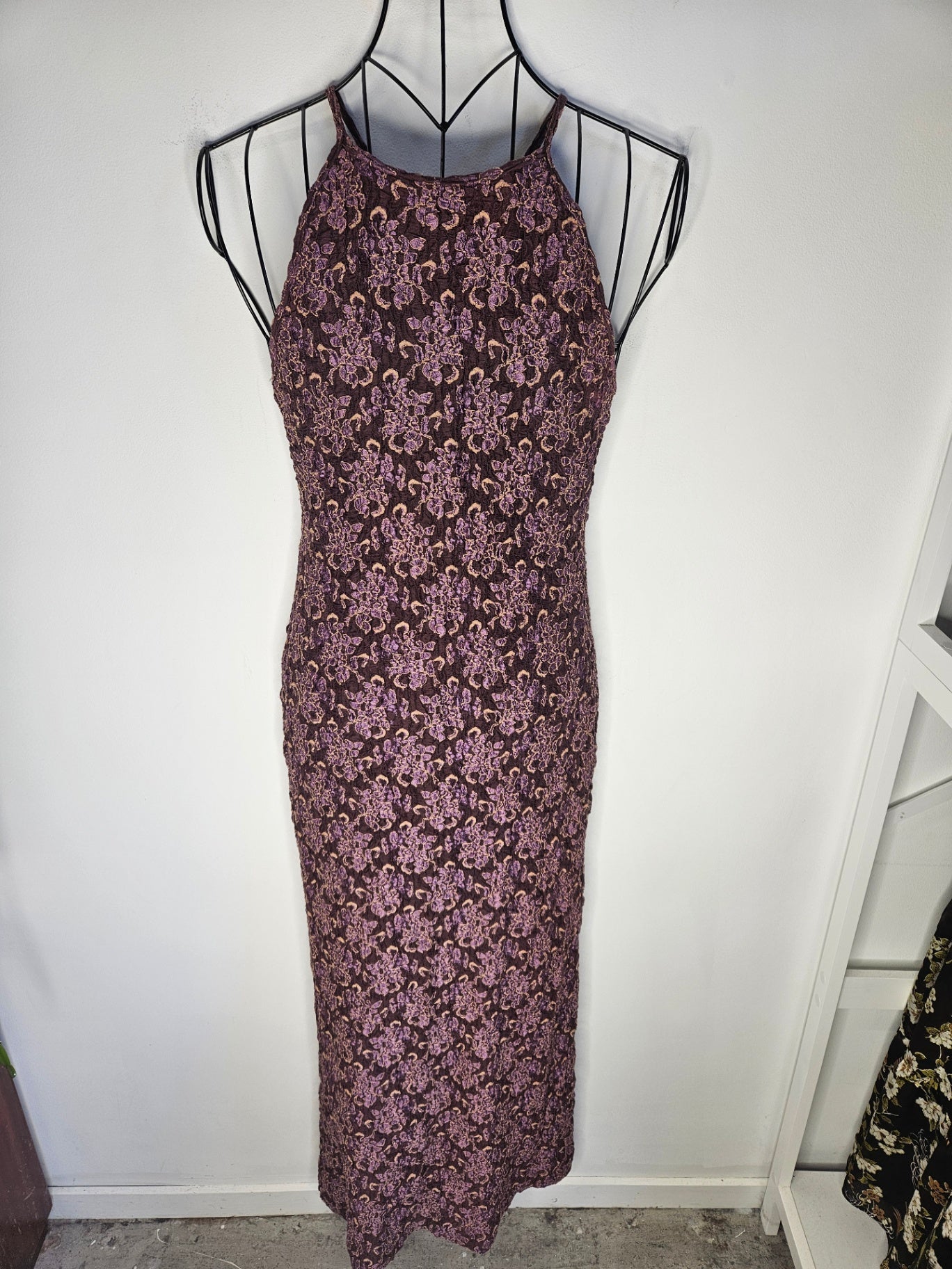 BISOU BISOU COTTON BLEND DRESS PURPLE SIZE 12