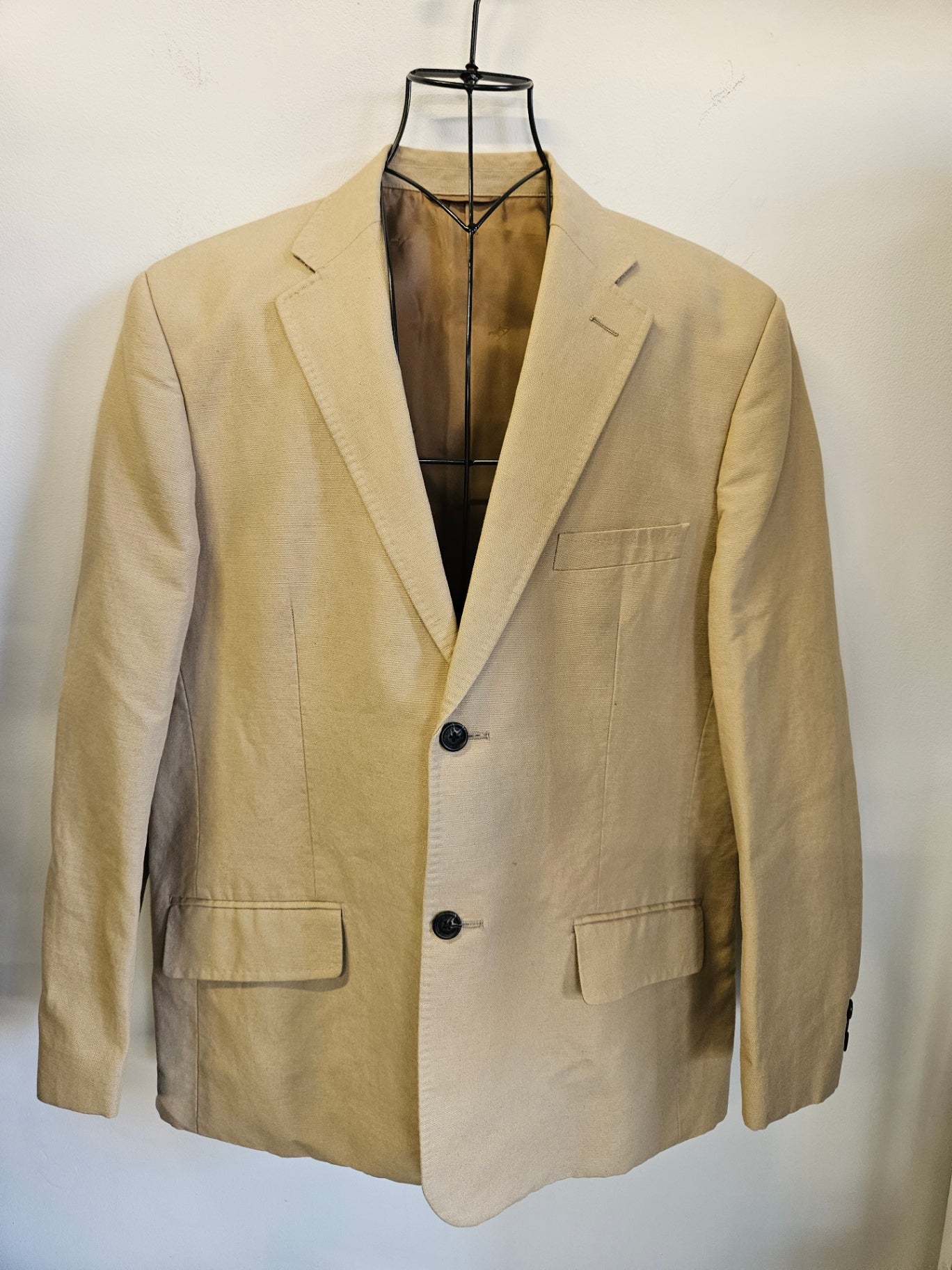 RODD AND GUNN COTTON LINEN JACKET BEIGE SIZE M