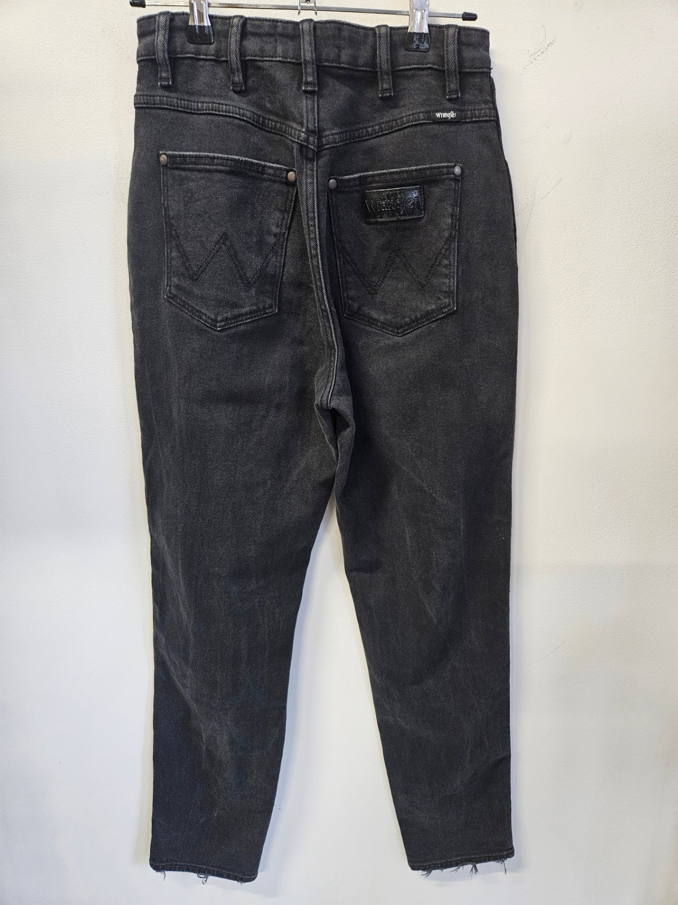 WRANGLER DENIM STRAIGHT LEG JEANS BLACK SIZE 7