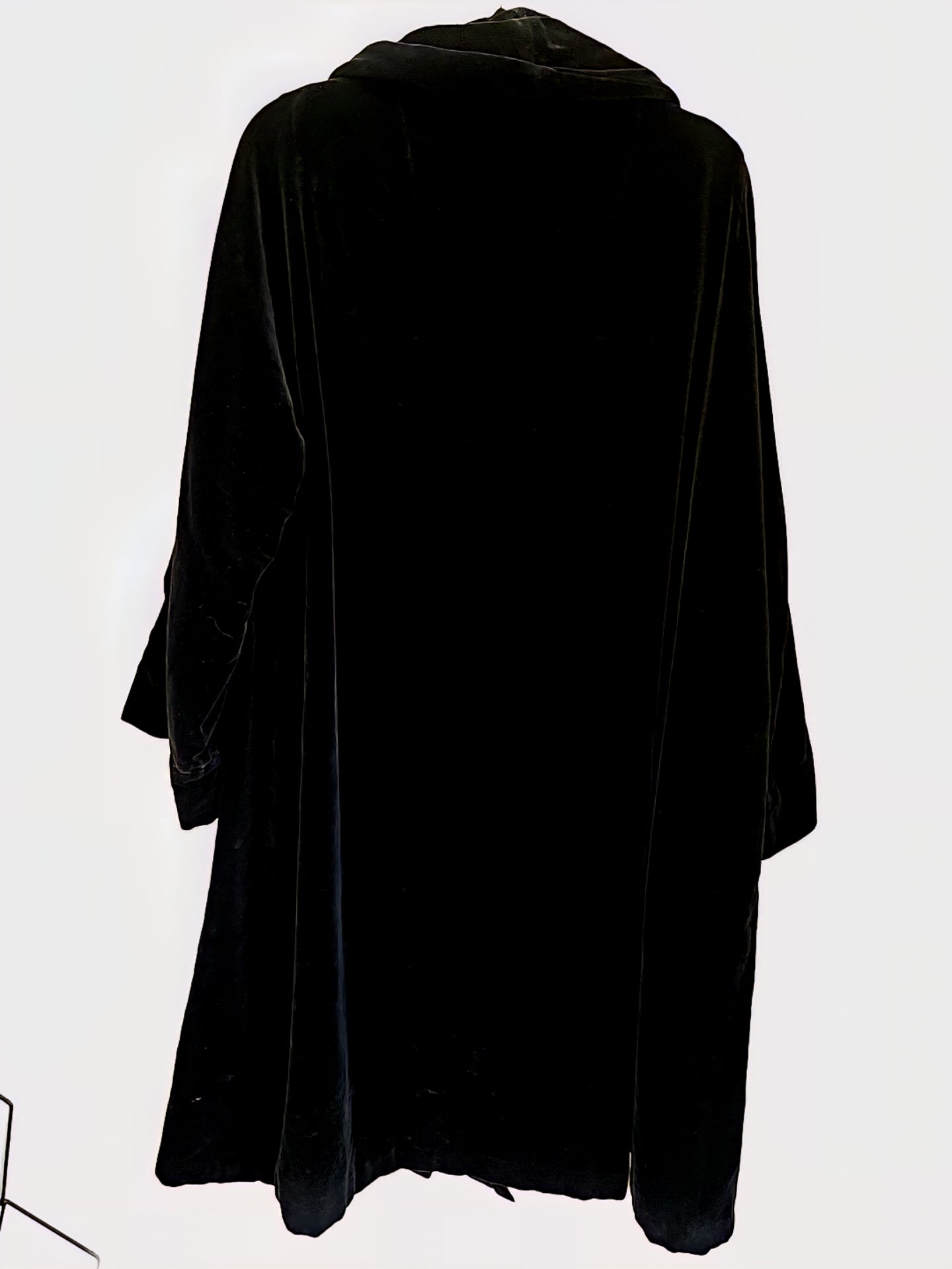 GLAMIS VELVET VINTAGE COAT BLACK SIZE XL