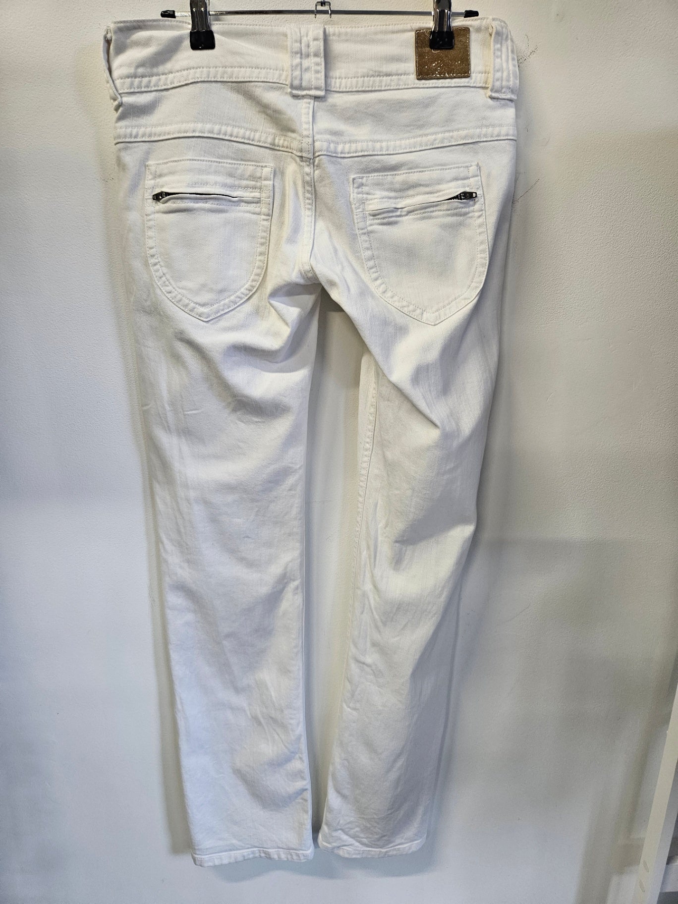 PEPE JEANS DENIM STRAIGHT JEANS WHITE SIZE 28/34