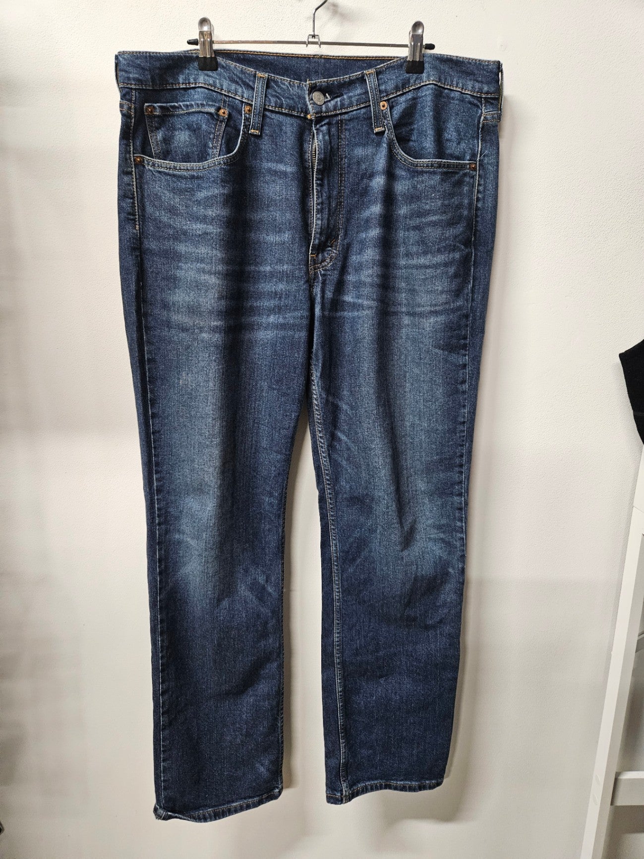 LEVIS 516 DENIM JEANS DARK BLUE SIZE 36/32