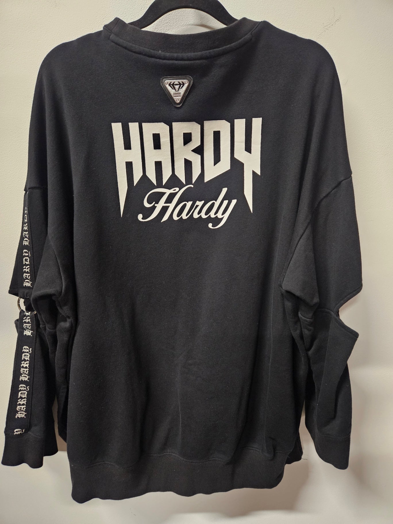HARDY HARDY COTTON SWEATER BLACK SIZE L