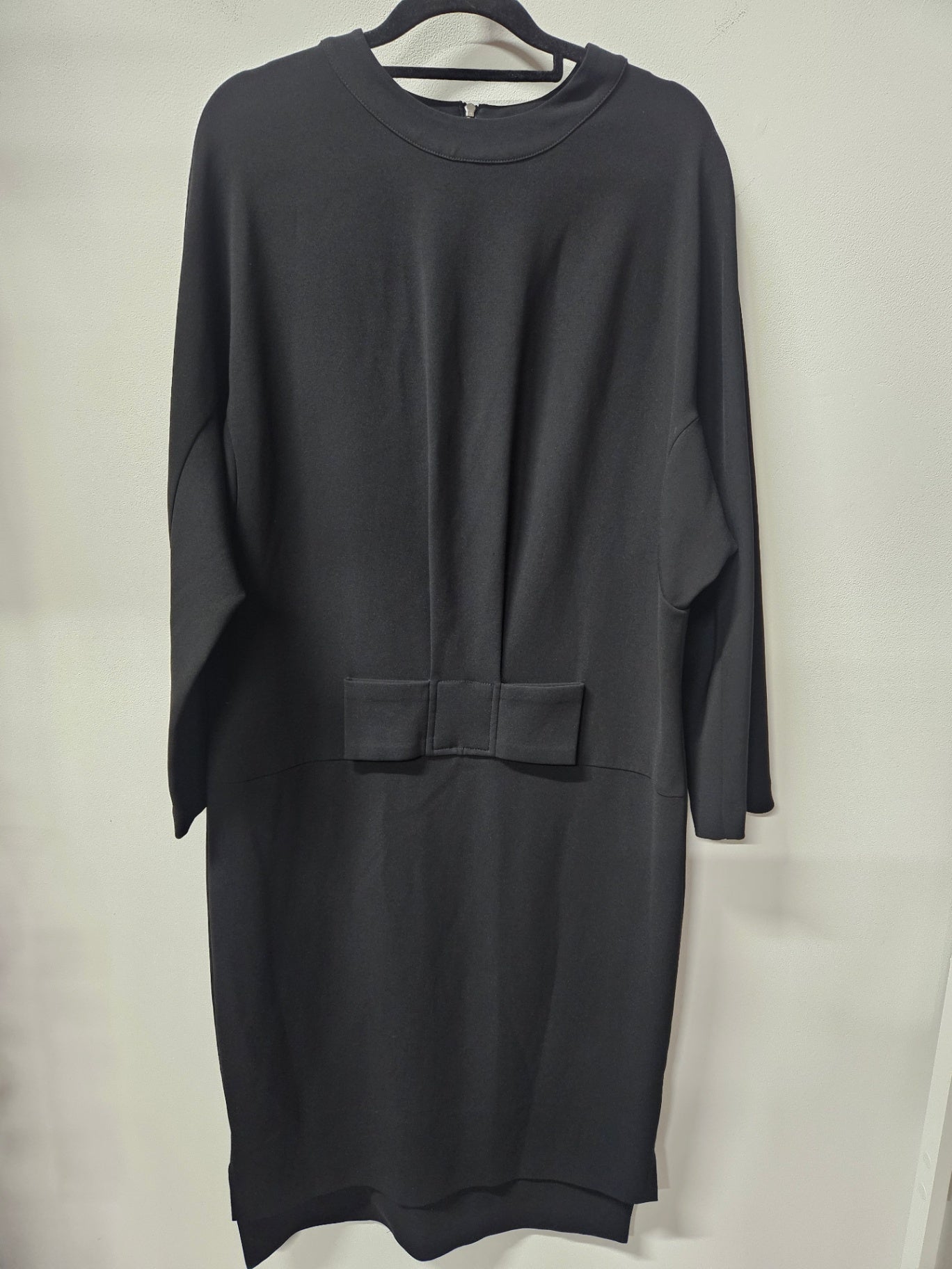 TRELISE COOPER VISCOSE BLEND FORMAL MIDI DRESS BLACK SIZE S