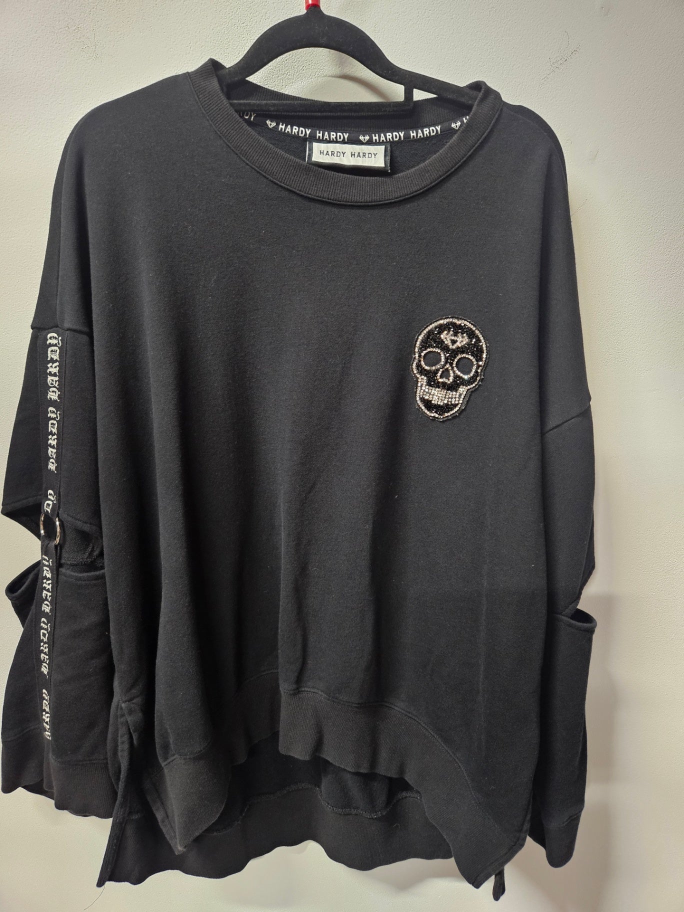 HARDY HARDY COTTON SWEATER BLACK SIZE L