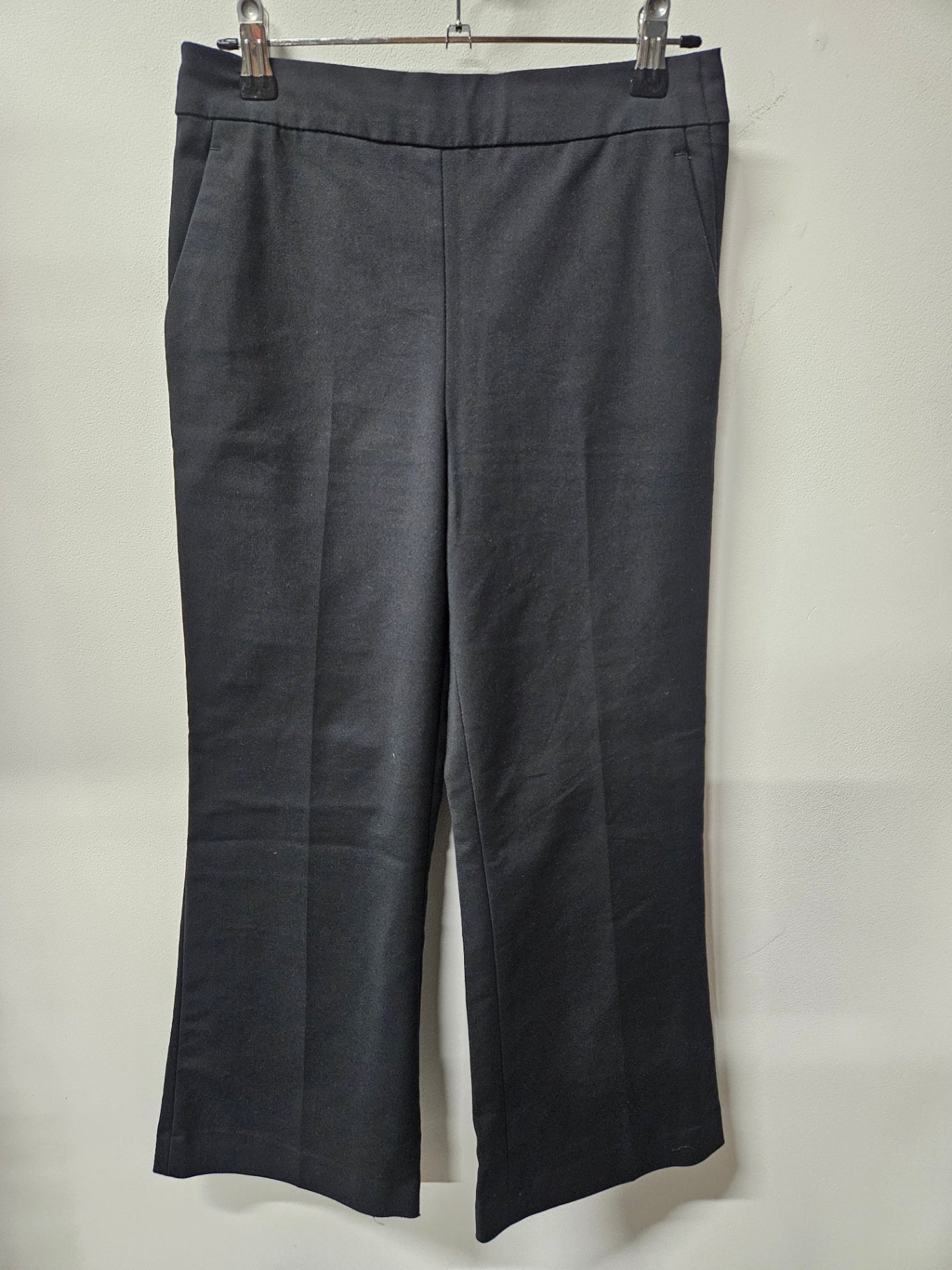 ZARA WOOL BLEND PANTS BLACK SIZE S