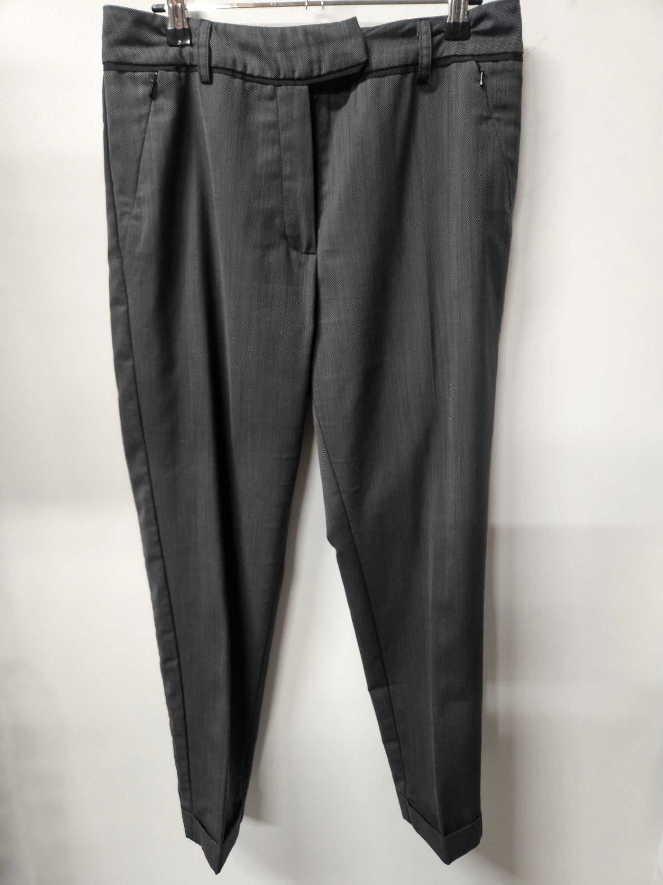 COUNTRY RAD VISCOSE LYOCELL CUFFED PANTS BLACK SIZE M