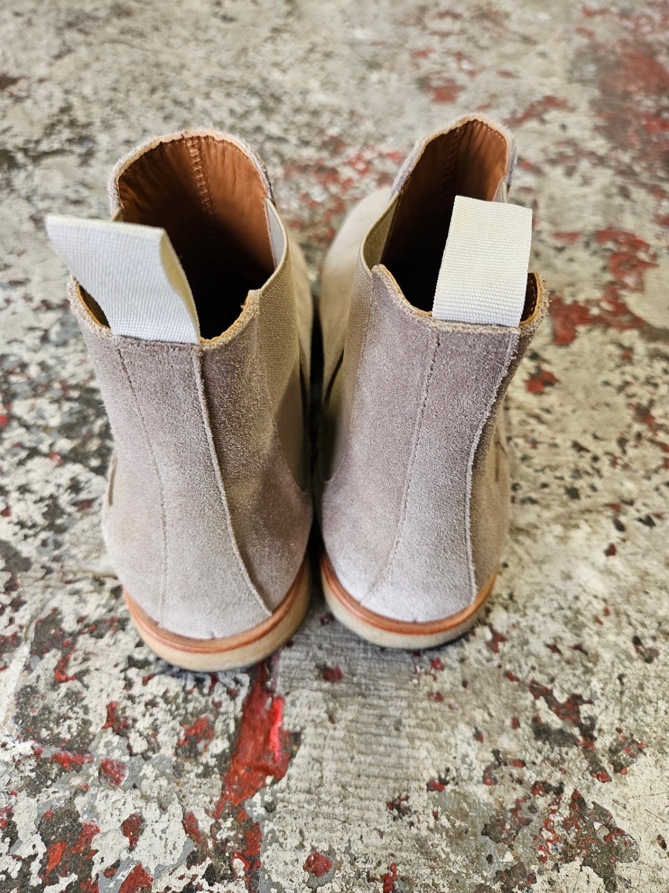 COMMON PROJECTS ITALIAN SUEDE BOOTS BEIGE SIZE 40