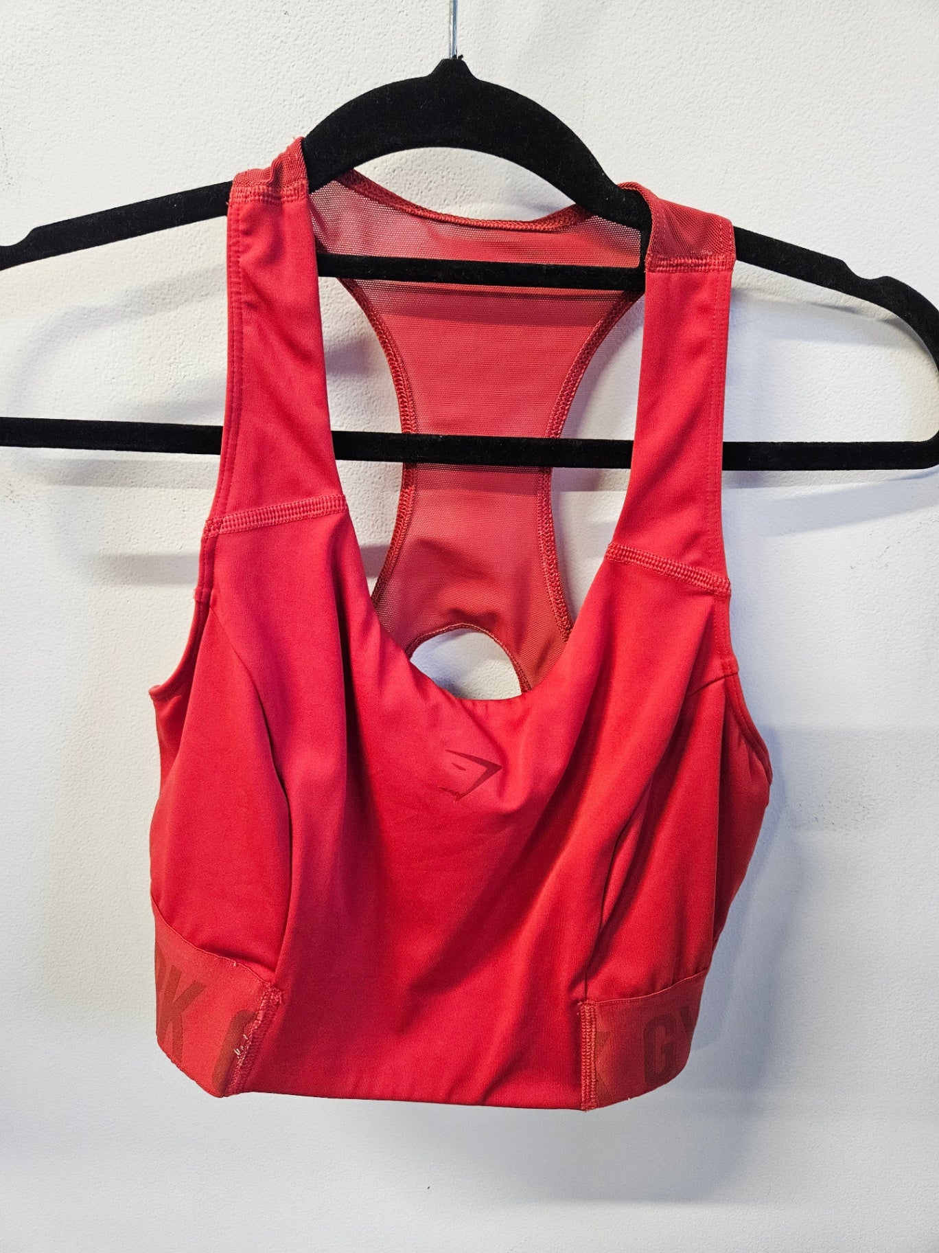 GYMSHARK DRI FIT ACTIVE SPORT BRA RED SIZE L