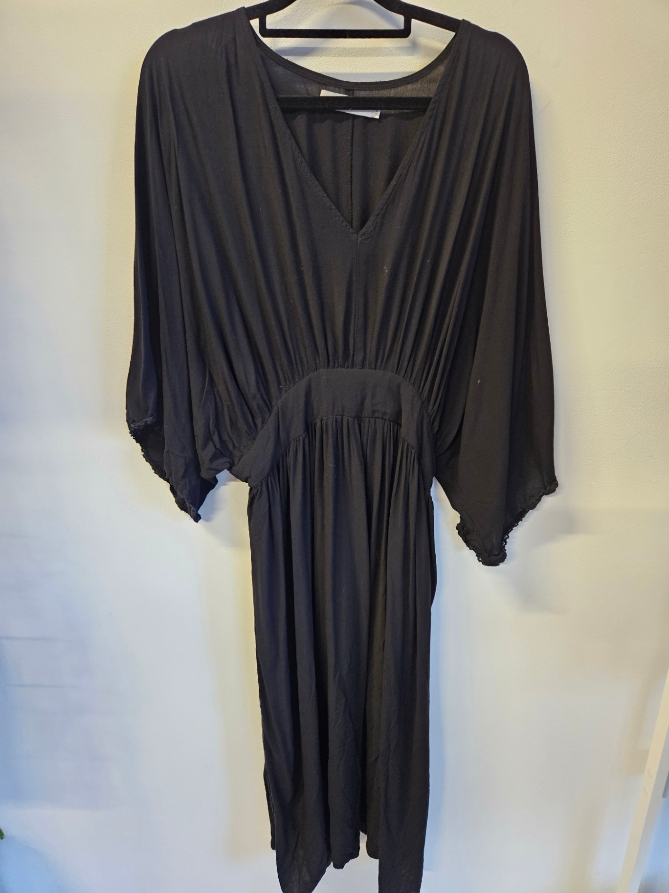 HAVEN RAYON DRESS Black SIZE L