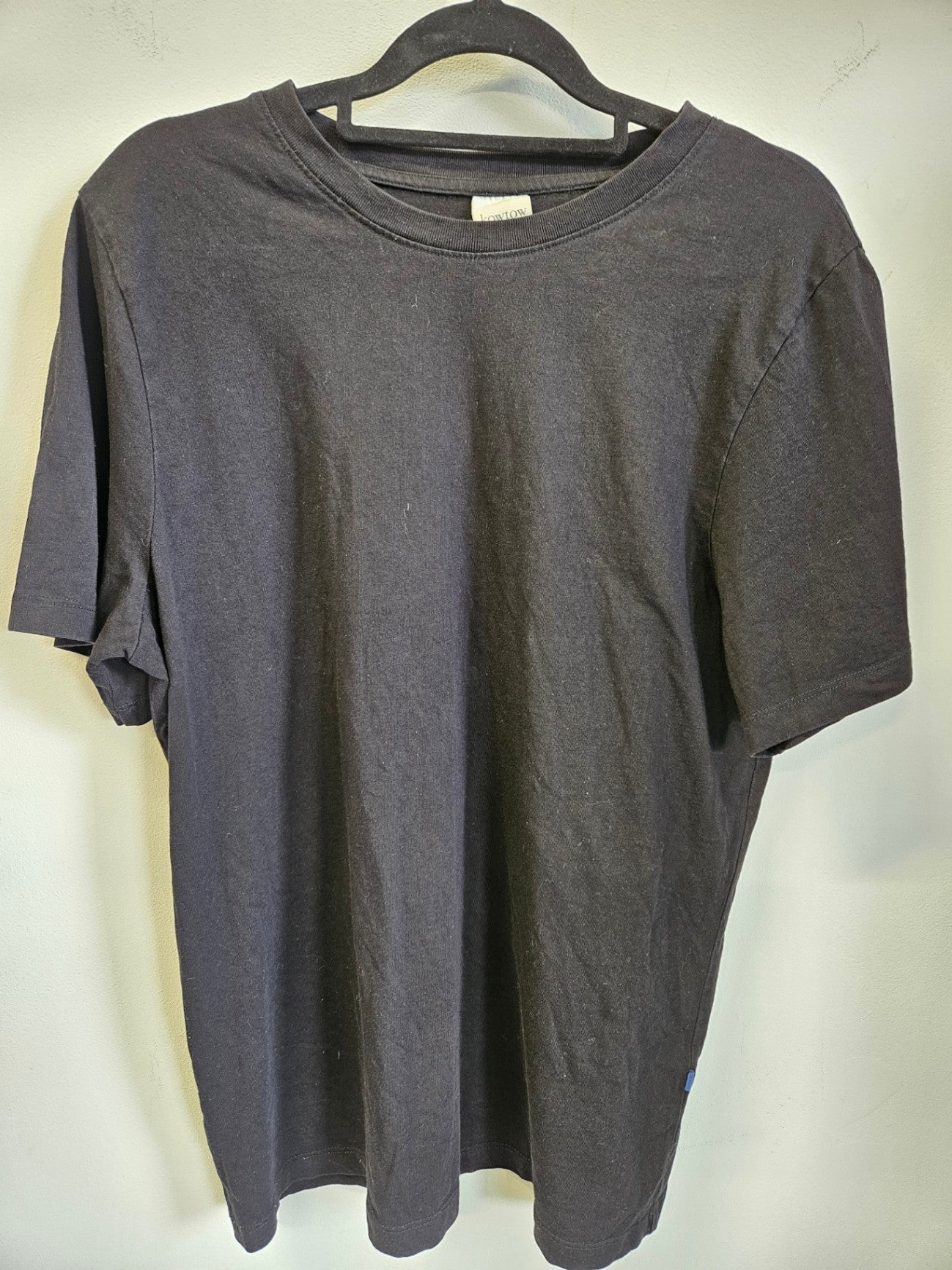 KOWTOW COTTON SHORT SLEEVE TOP BLACK SIZE M