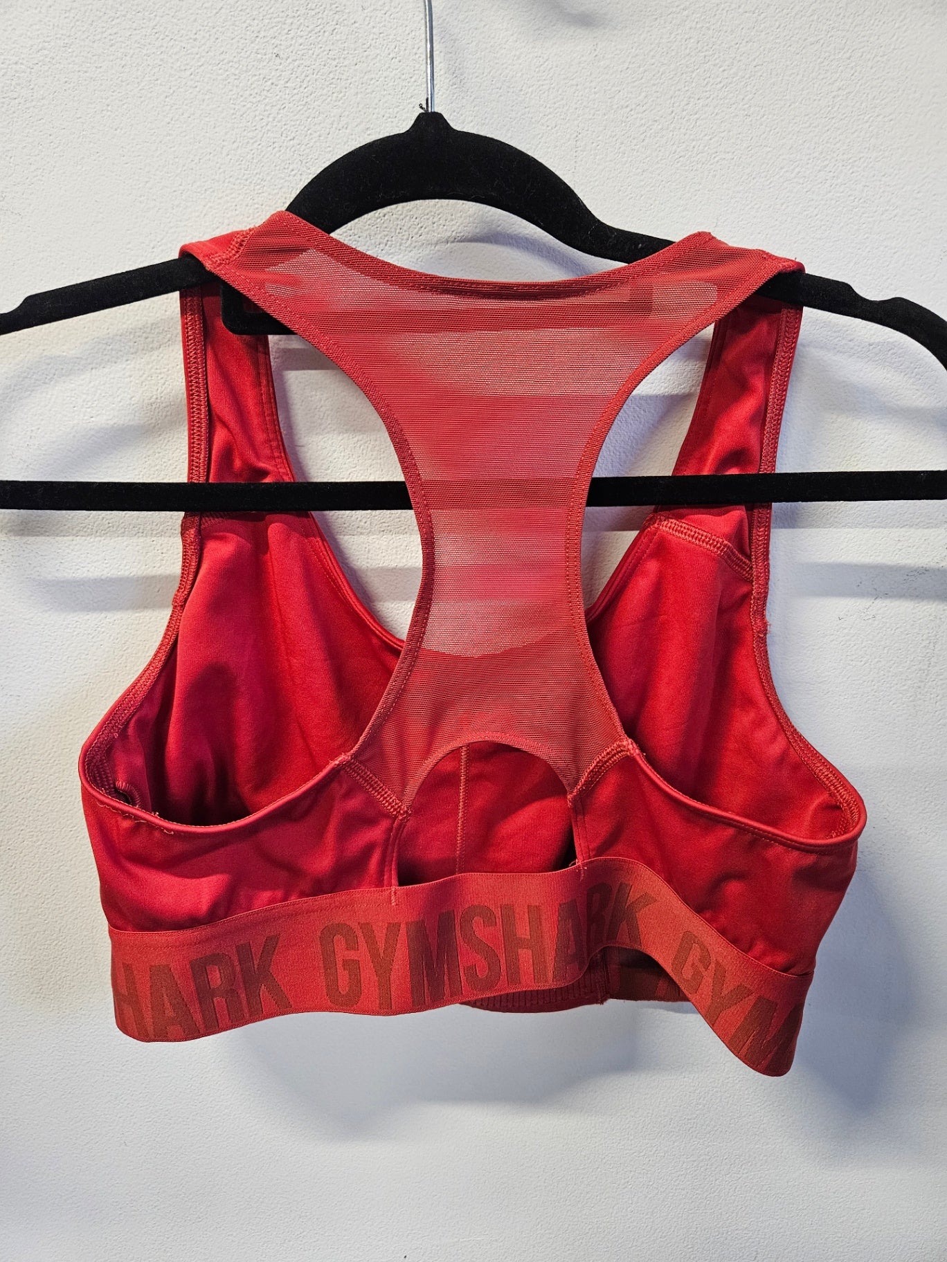 GYMSHARK DRI FIT ACTIVE SPORT BRA RED SIZE L