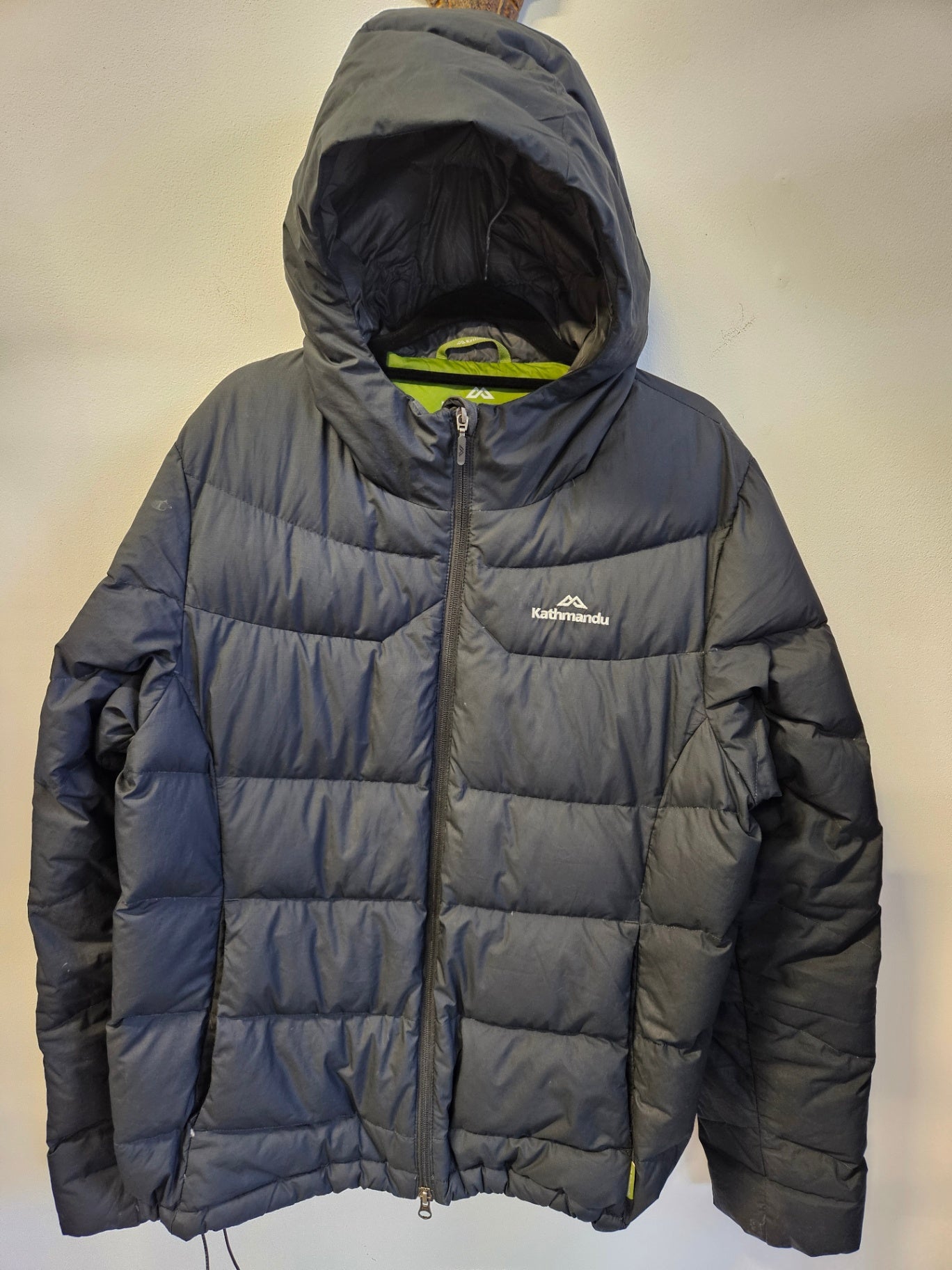 KATHMANDU POLYESTER JACKET BLACK GREEN SIZE 16