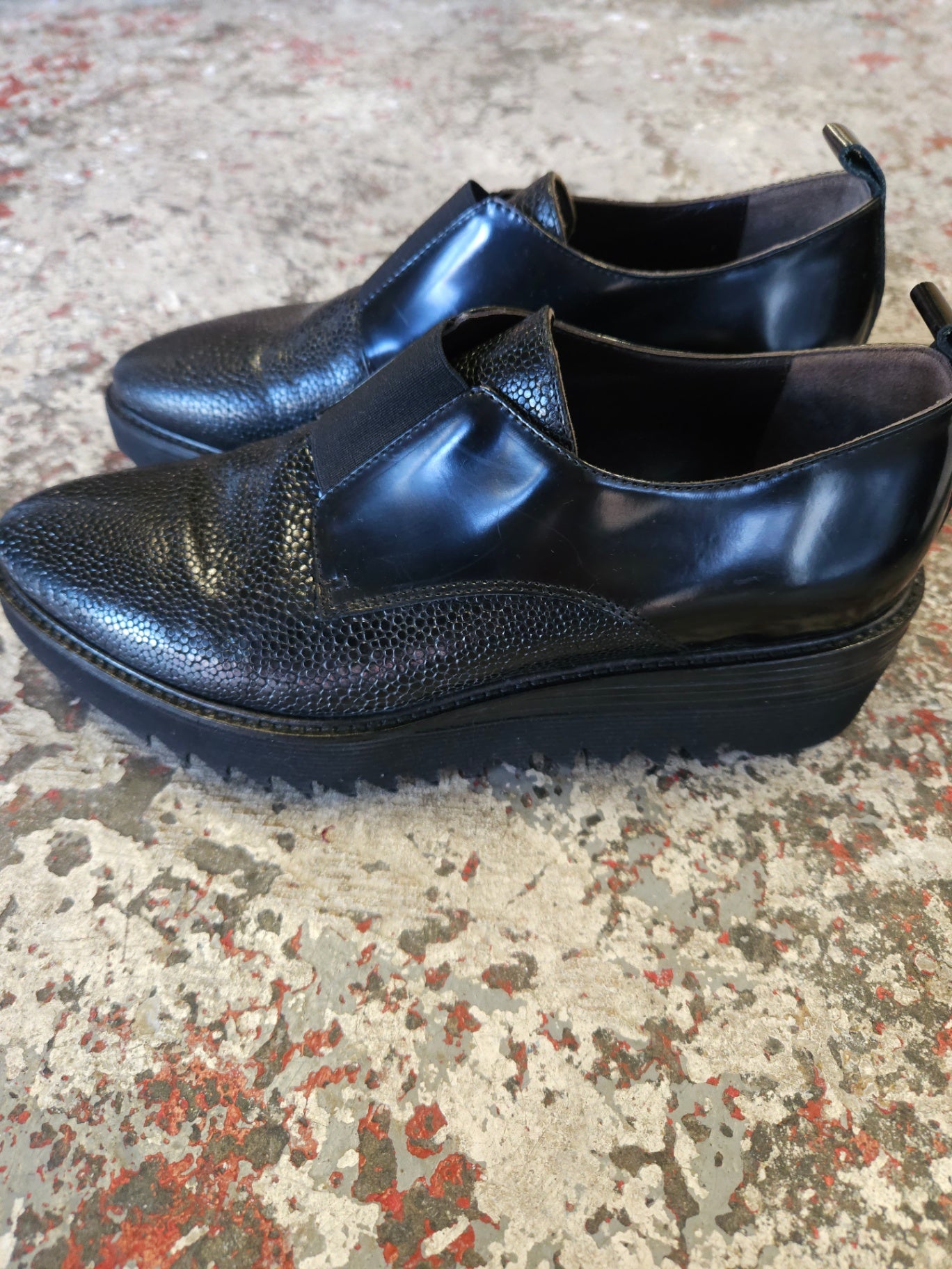 LAURA BELLARIVA LEATHER SHOES BLACK SIZE 39