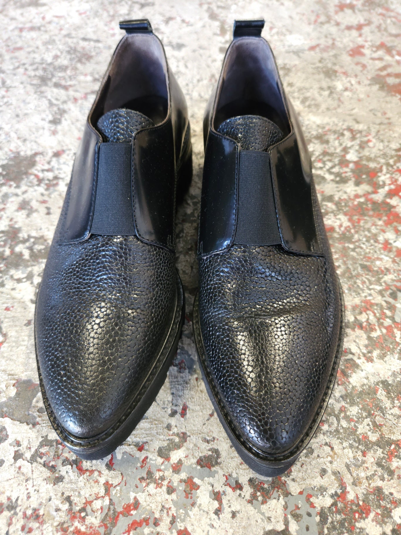LAURA BELLARIVA LEATHER SHOES BLACK SIZE 39
