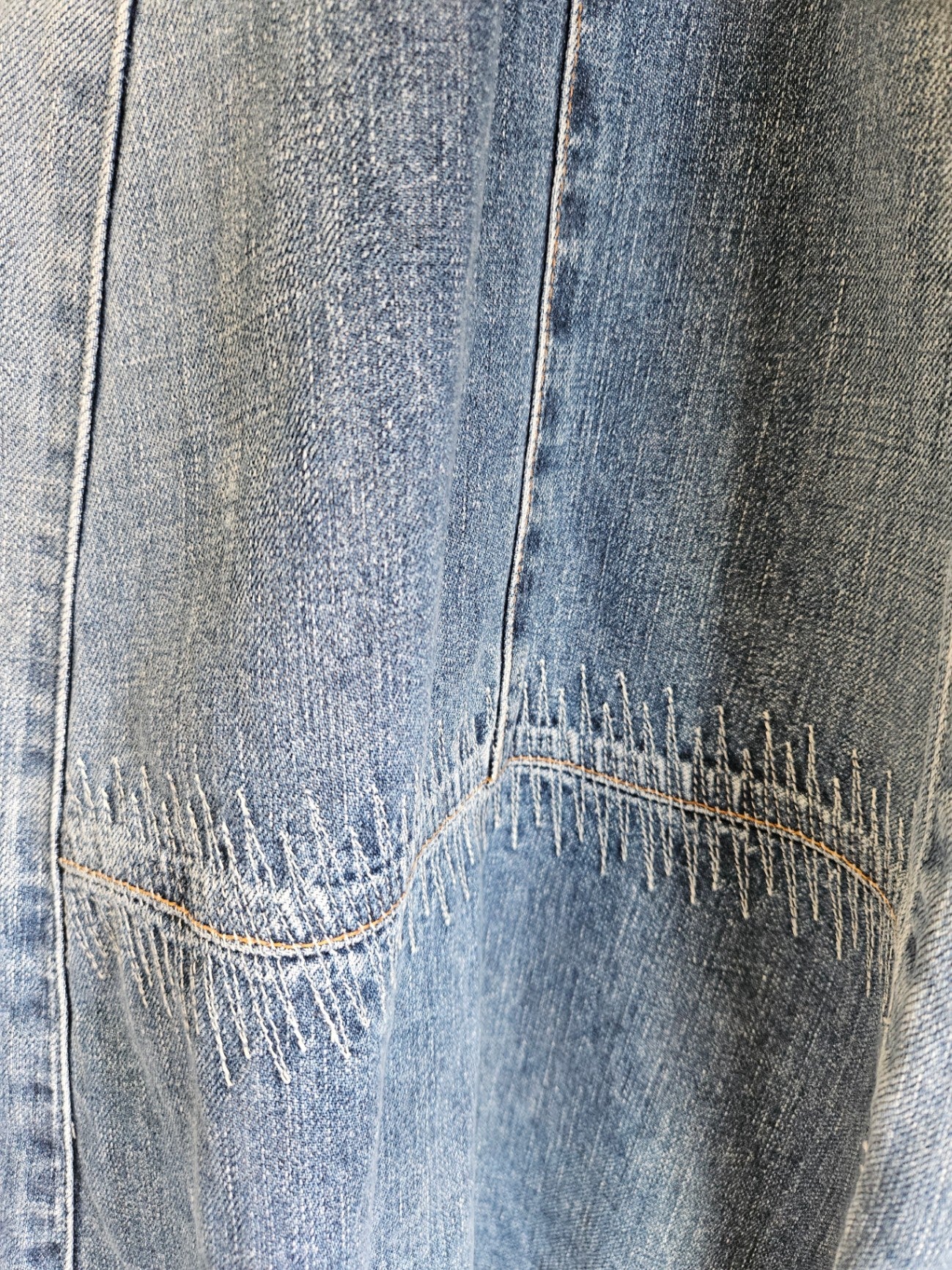 LEVIS DENIM MAXI SKIRT MID BLUE SIZE 10