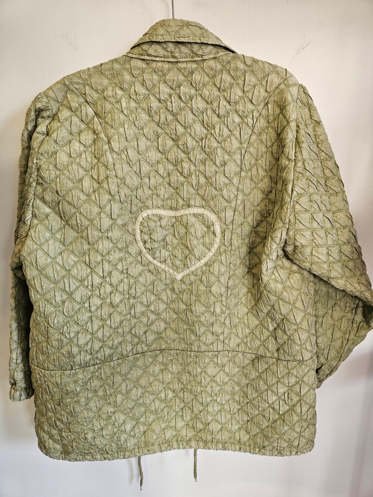 QUILTED LOOK JACKET PISTACHIO SIZE 2XL