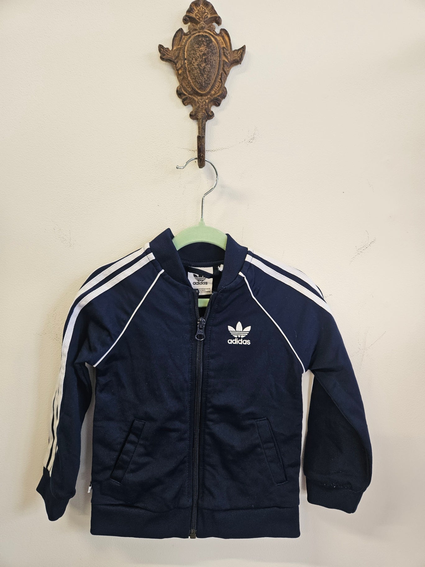 ADIDAS JACKET NAVY WHITE SIZE 1218M