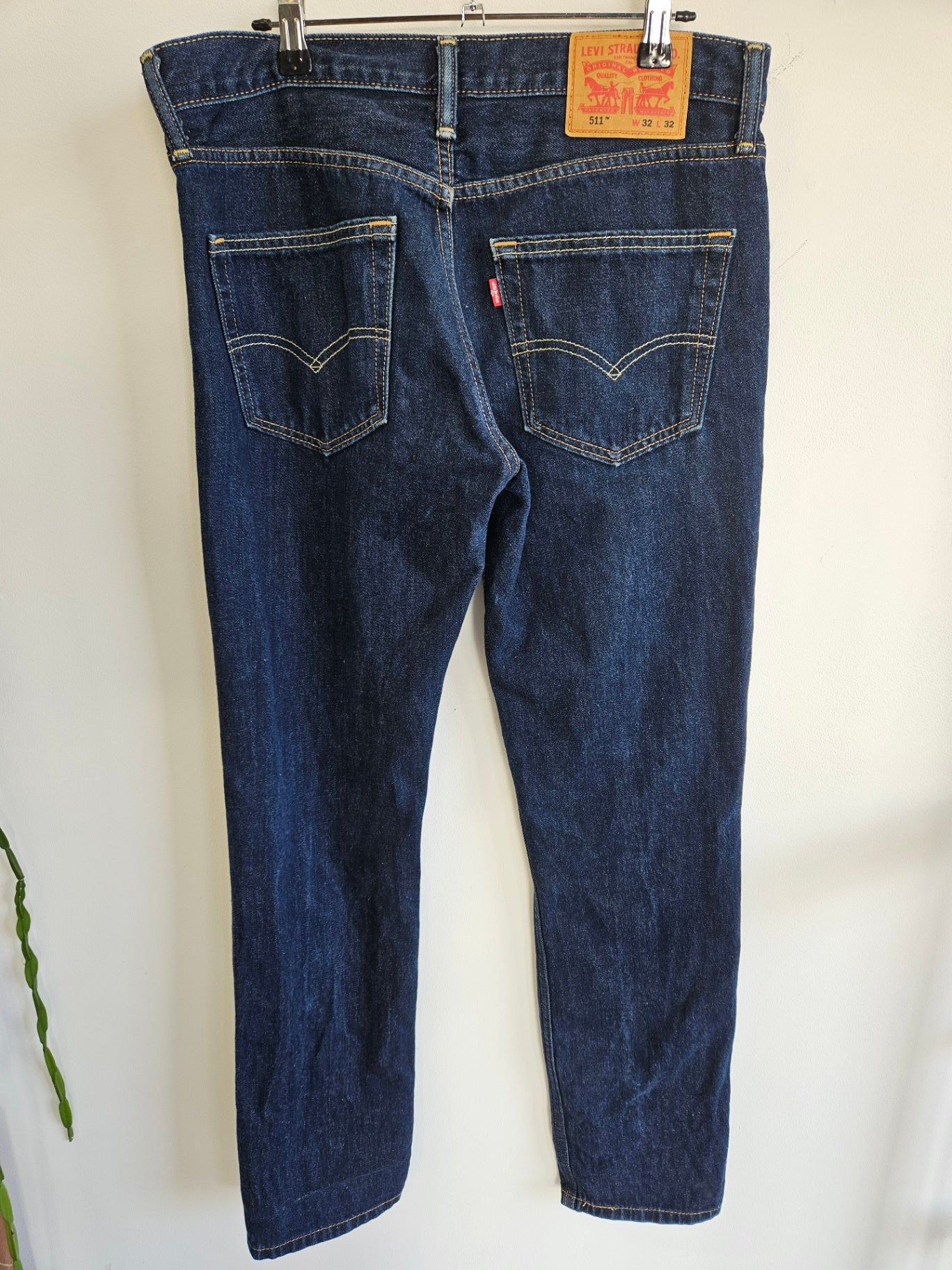 LEVIS 511 DENIM JEANS DARK BLUE SIZE 32/32