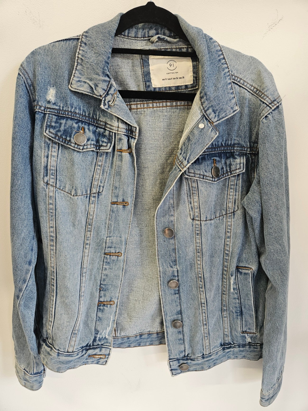 COTTON ON DENIM JACKET Light blue SIZE 8