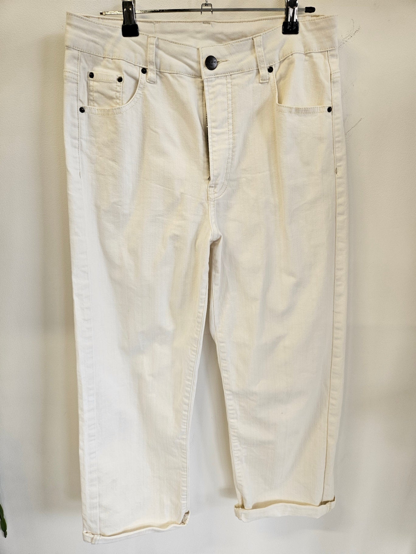 MINERAL DENIM JEANS CREAM SIZE 12