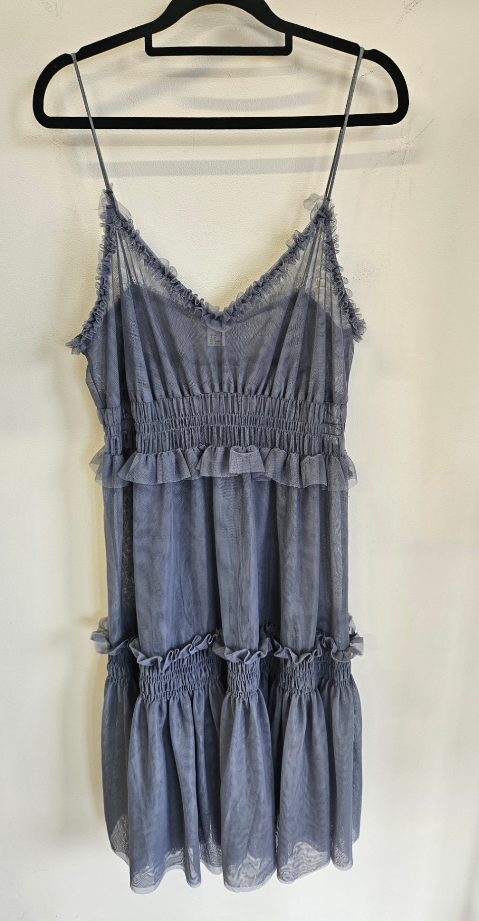 H&M TULLE DRESS BLUE SIZE S