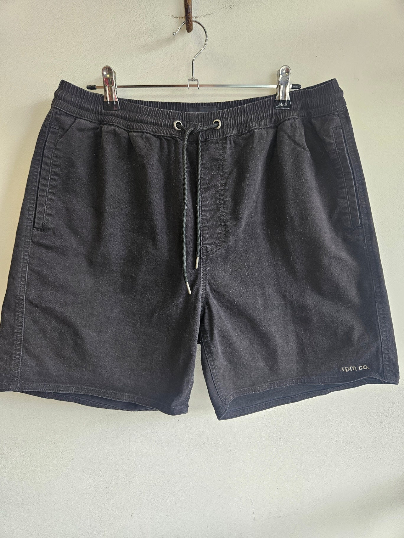 RPM COTTON SHORTS BLACK SIZE M