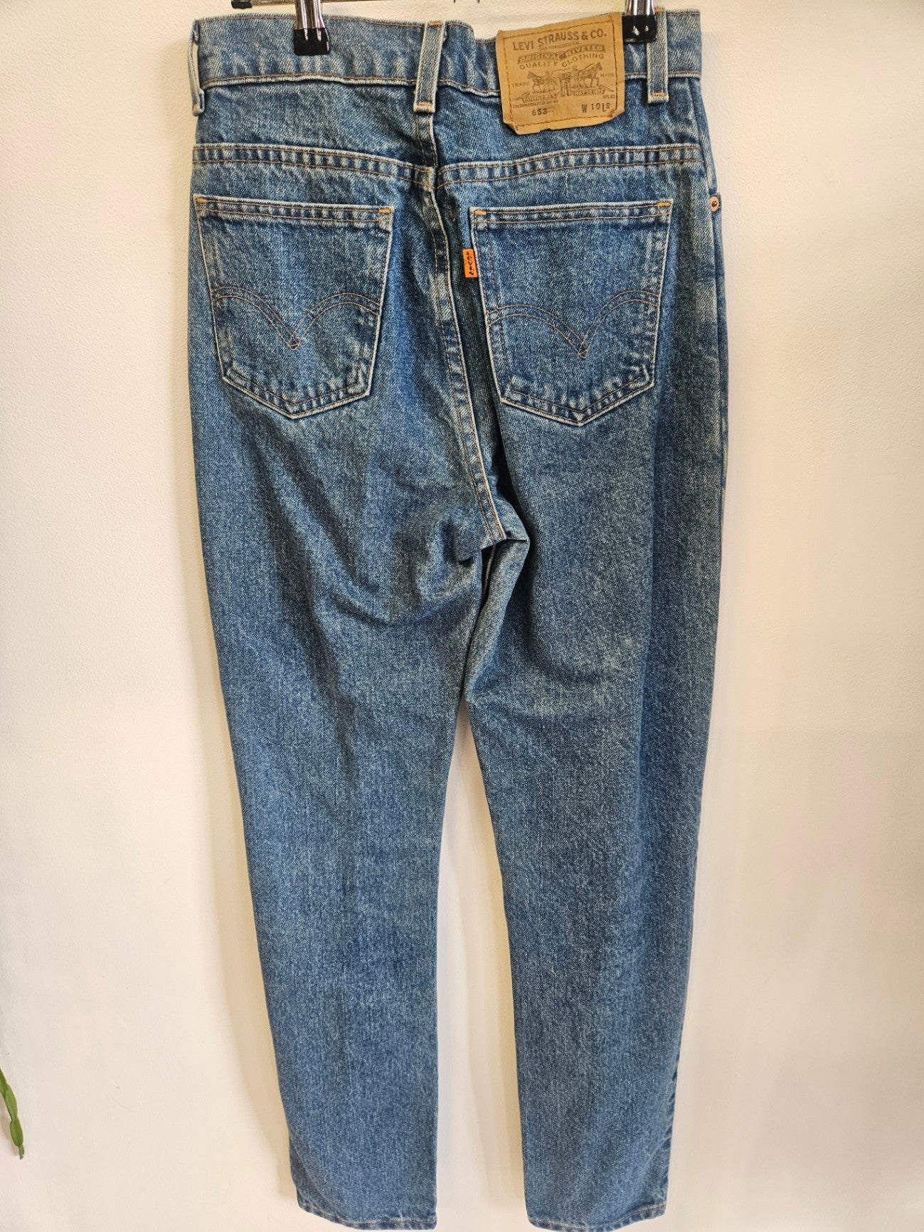 LEVIS 653 DENIM JEANS MID BLUE SIZE S