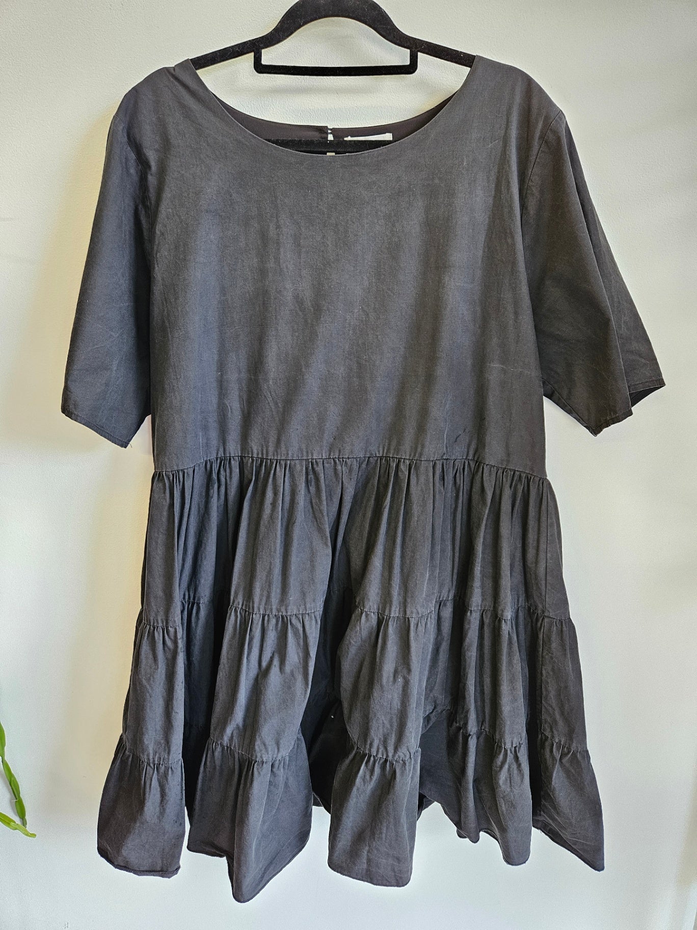 SUPERETTE COTTON DRESS BLACK SIZE 14