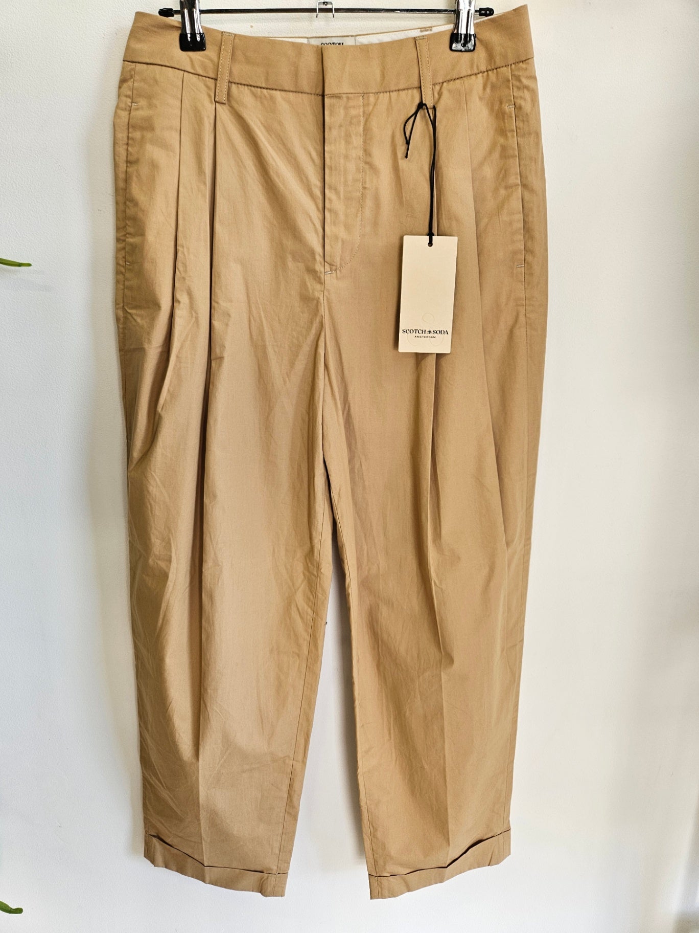 SCOTCH & SODA COTTON PANTS BEIGE SIZE 8