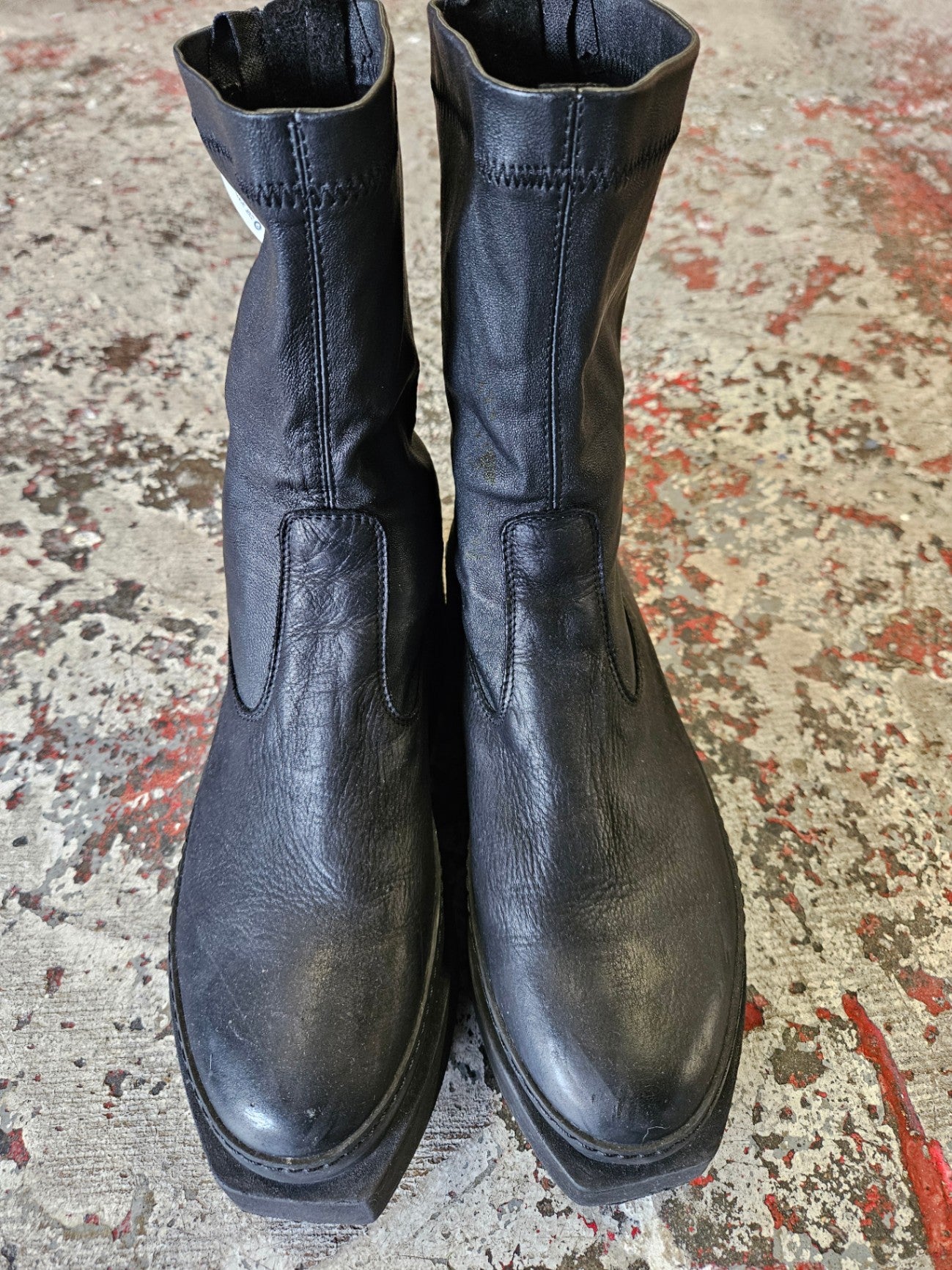 LOFINA PLATFORM BOOTS BLACK CHUNKY SIZE 40