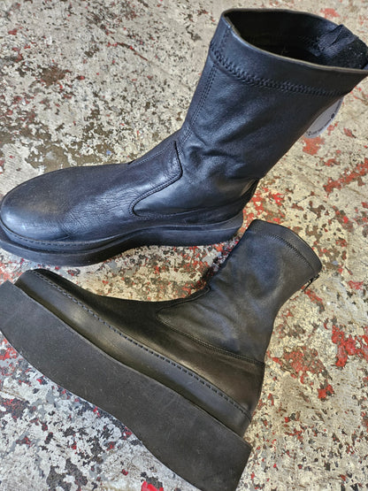 LOFINA PLATFORM BOOTS BLACK CHUNKY SIZE 40