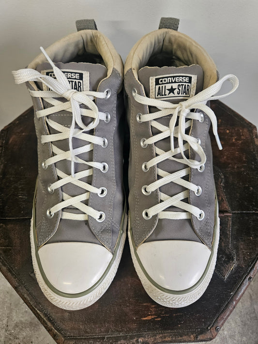CONVERSE CANVAS SHOES KHAKI SIZE 10UK