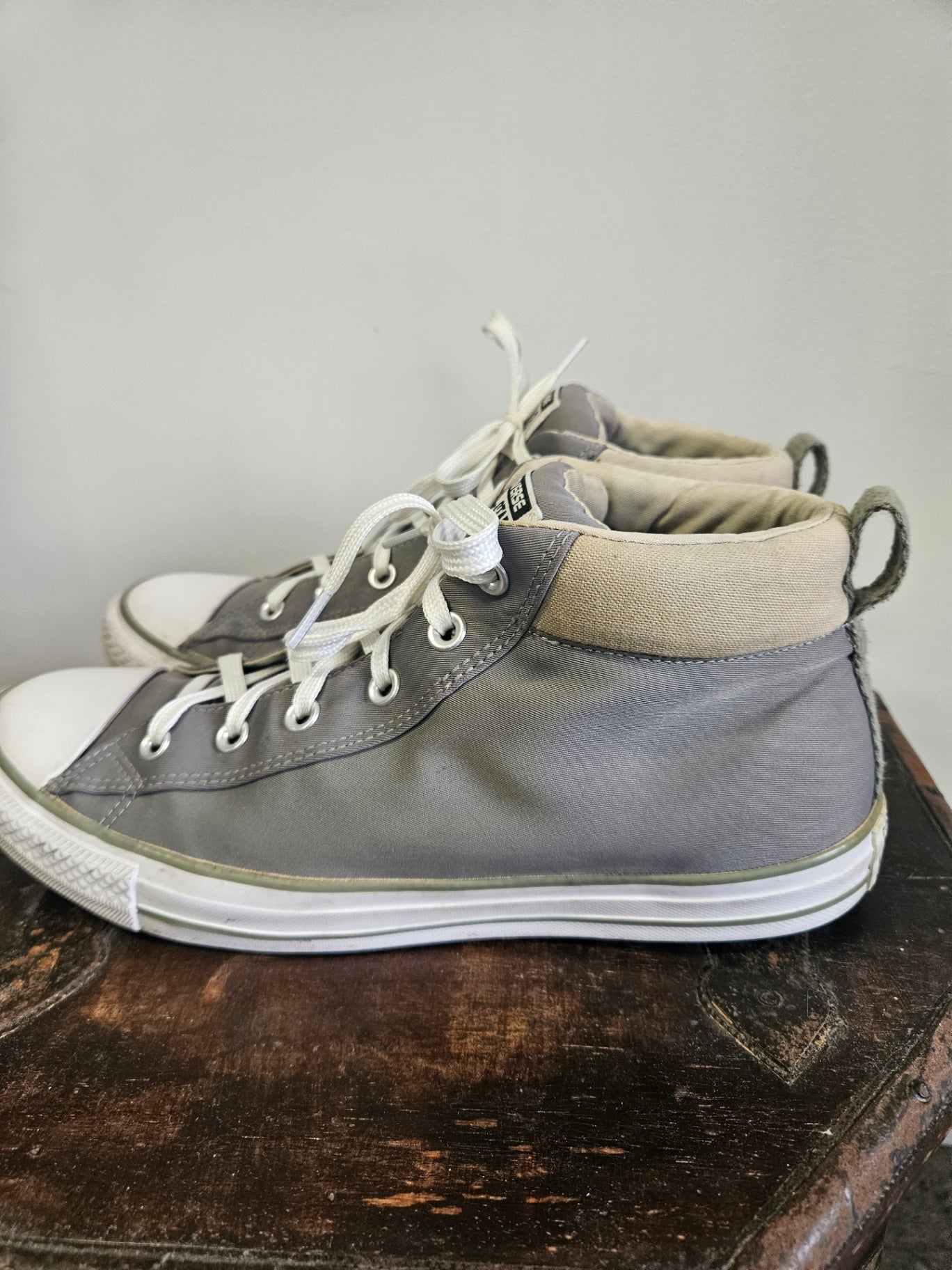 CONVERSE CANVAS SHOES KHAKI SIZE 10UK