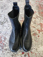 ASRA LEATHER BOOTS BLACK SIZE 41