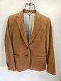 MASSIMO DUTTI COTTON BLAZER CARAMEL SIZE 12