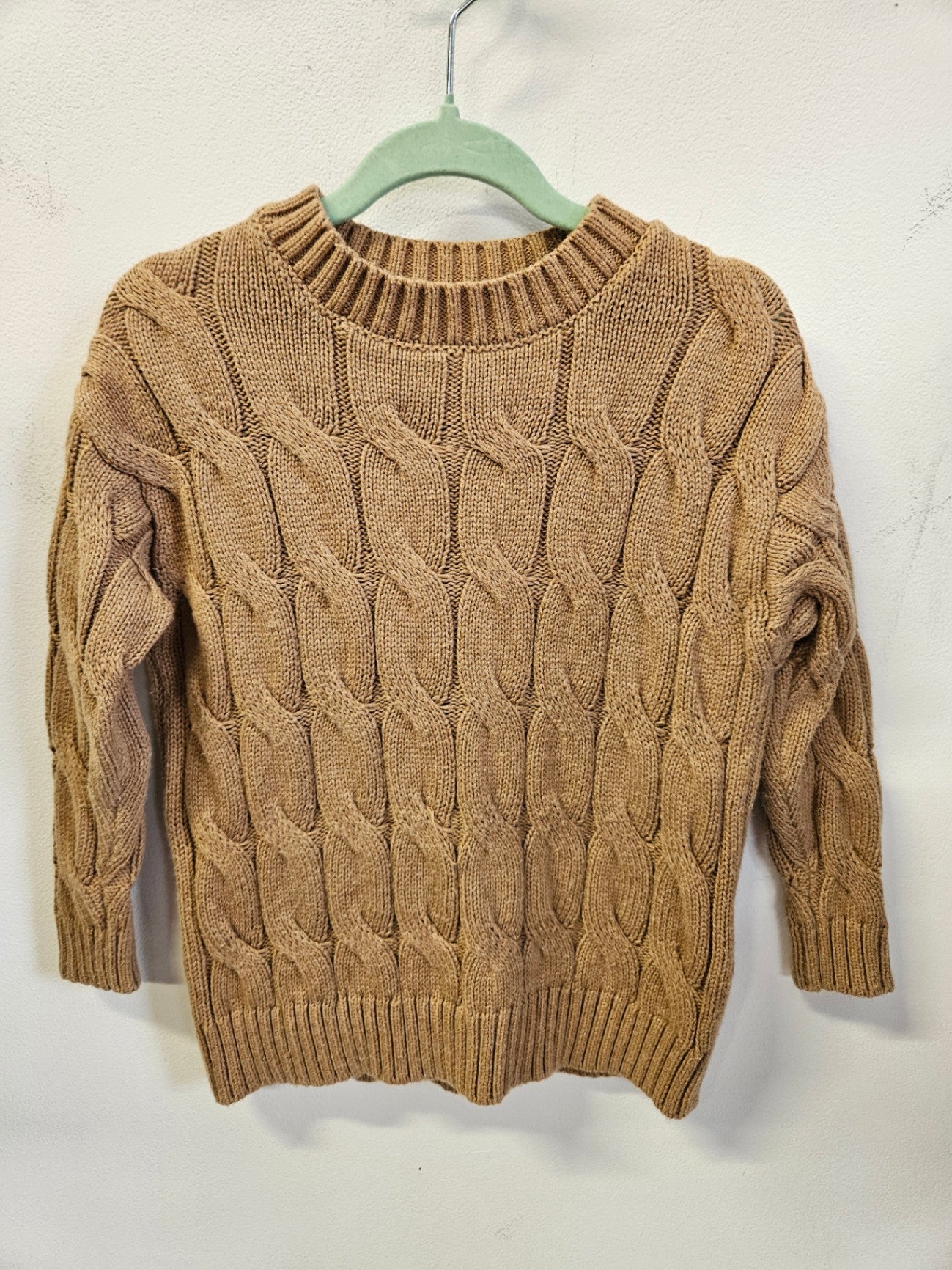 SEED COTTON CASHMERE KNITTED SWEATER BEIGE SIZE 2Y
