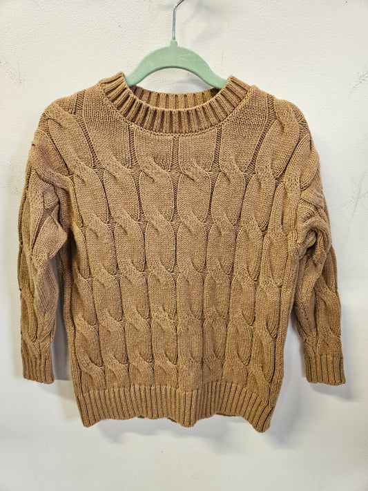 SEED COTTON CASHMERE KNITTED SWEATER BEIGE SIZE 2Y