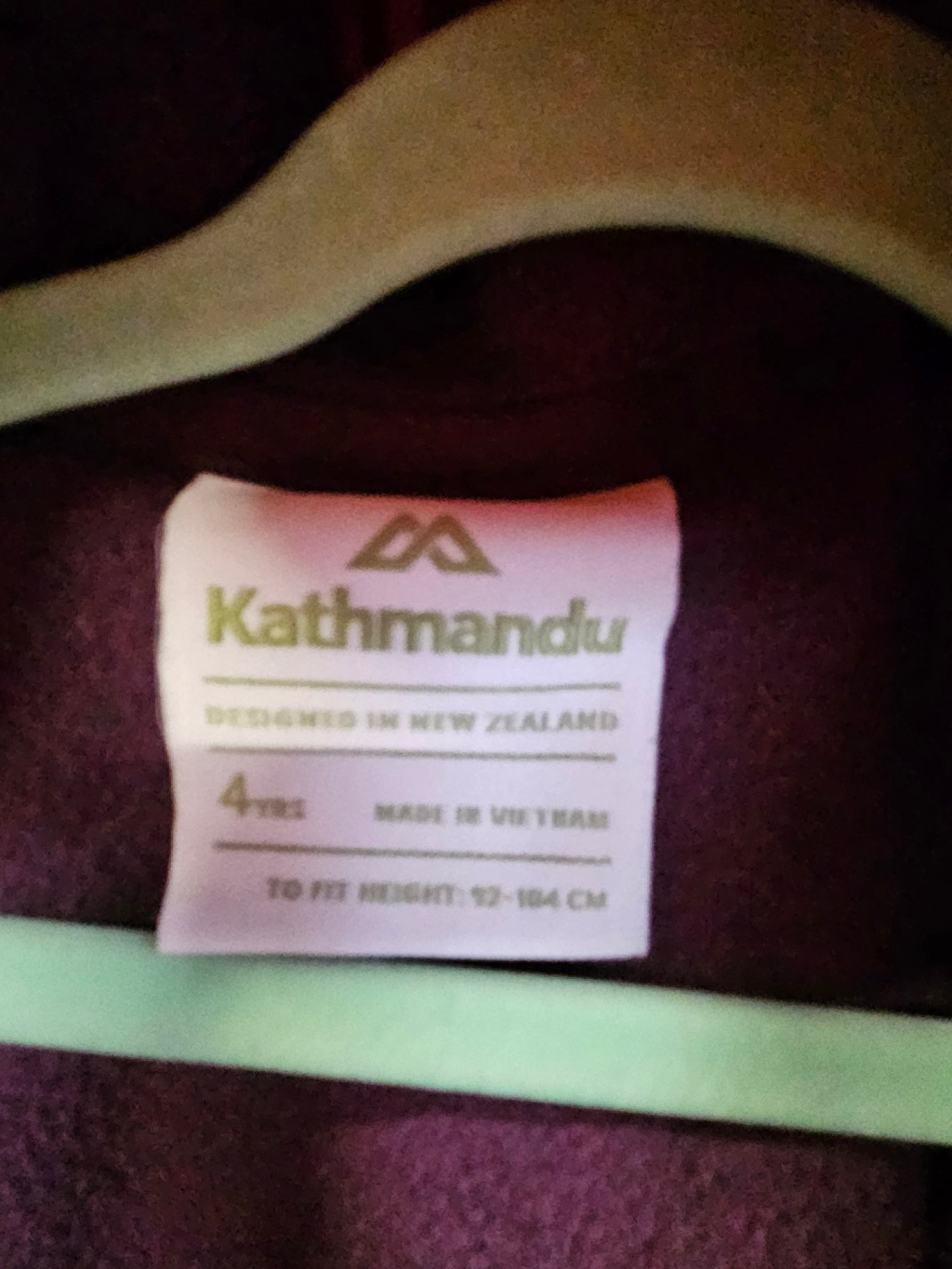KATHMANDU WATERPROOF JACKET PEACH SIZE 4Y