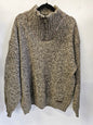 RODD & GUNN WOOL SILK KNITTED SWEATER KHAKI BEIGE SPECKLE SIZE L
