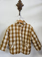 COTTON JACKET BROWN AND WHITE CHECKERED SIZE 2Y