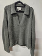 MINERAL ALPACA BLEND KNITTED SWEATER KHAKI SIZE M