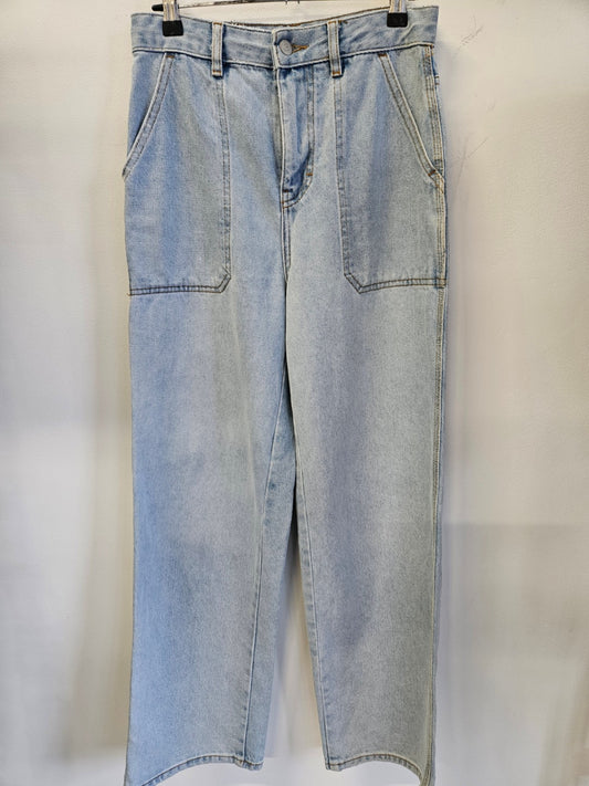 GLASSONS DENIM WIDE JEANS LIGHT BLUE SIZE 6
