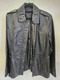 LEATHER JACKET BLACK SIZE 12