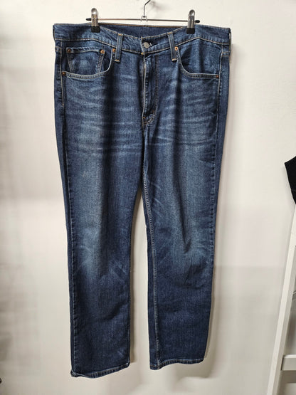 LEVIS 516 DENIM JEANS DARK BLUE SIZE 36/32