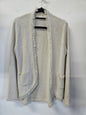 ZARA COTTON CARDIGAN CREAM GOLD SILVER SIZE M