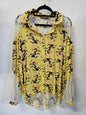 FATE+BECKER VISCOSE LONG SLEEVE TOP YELLOW BONSAI SIZE 10