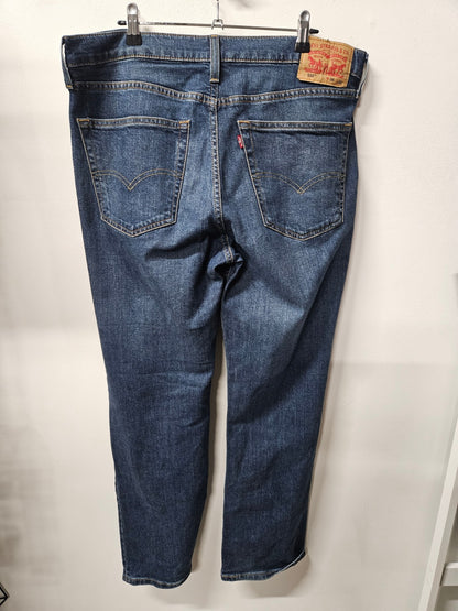 LEVIS 516 DENIM JEANS DARK BLUE SIZE 36/32
