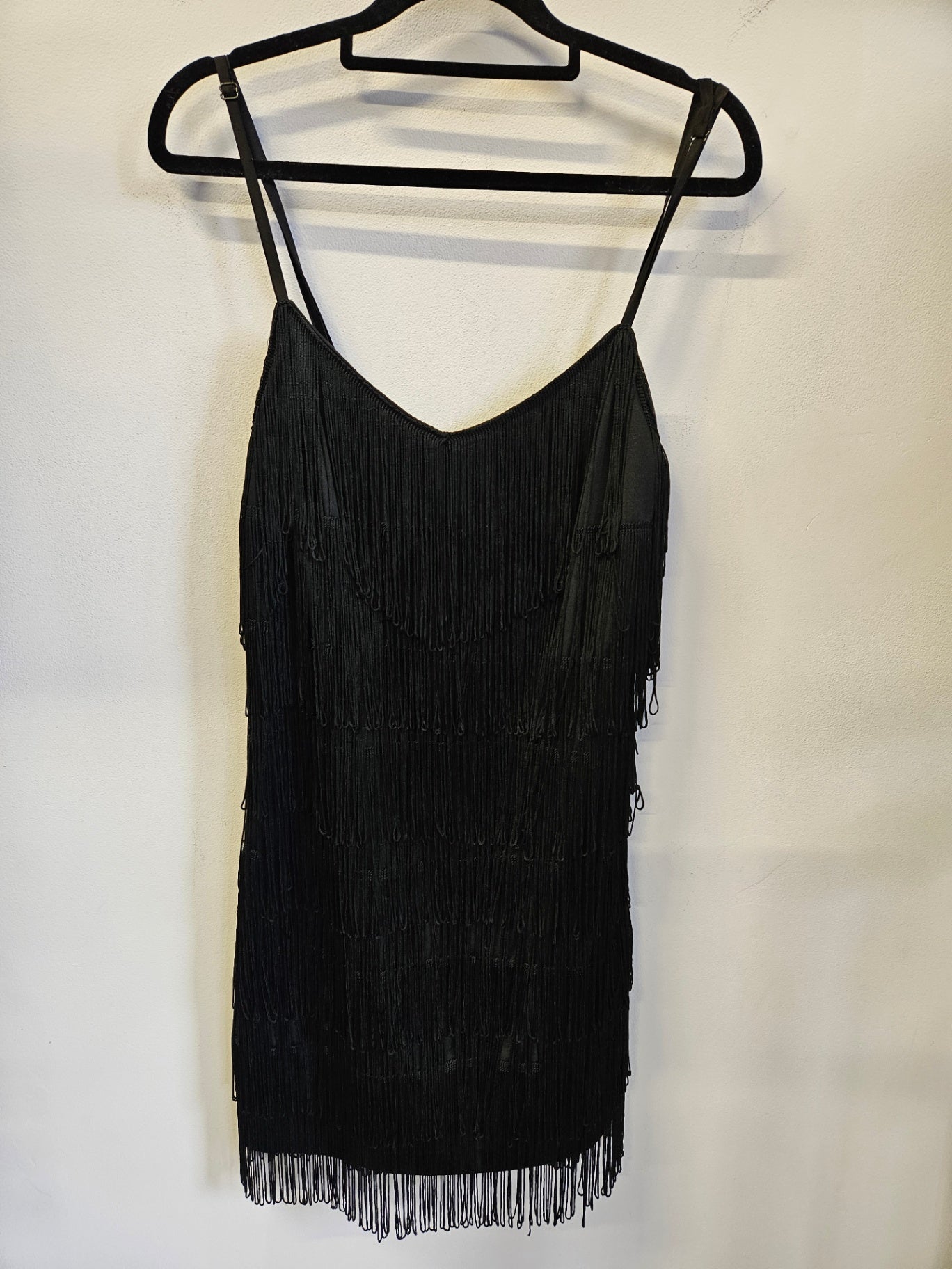 STORM SATIN FORMAL MINI DRESS BLACK SIZE 10